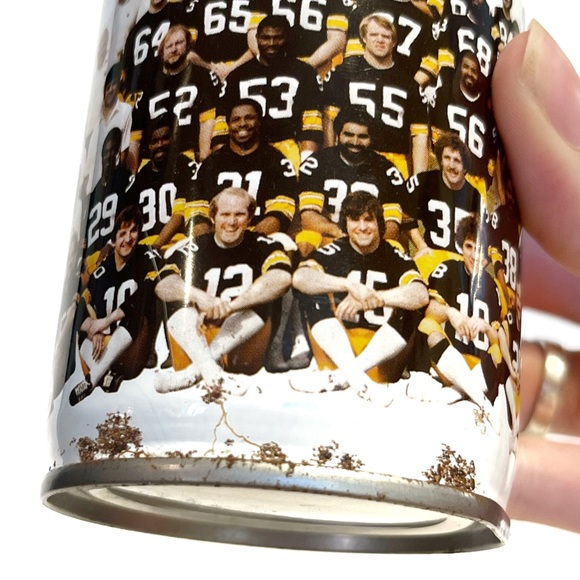 Vintage NFL Super Super Steelers 1979 Iron City Beer Can Pittsburgh Football 79 - Picture 11 of 16
